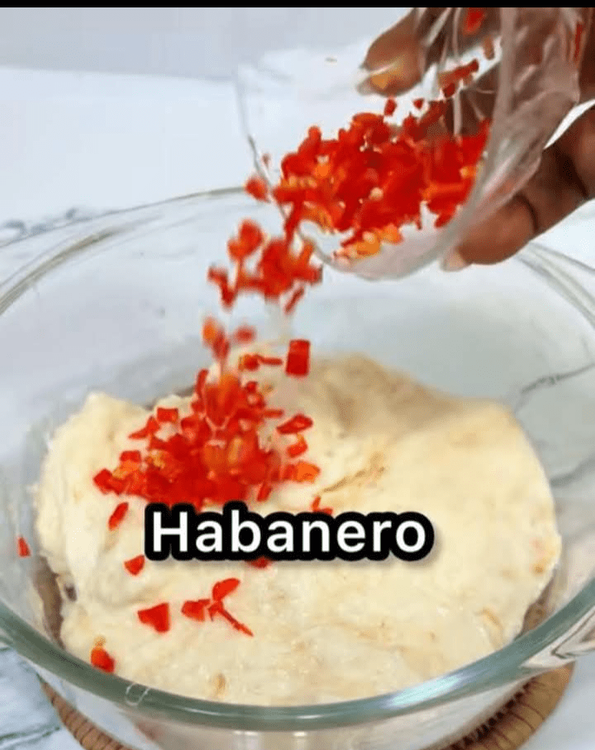 Step 1.2: Coarsely grind or finely chop the habanero peppers and onion