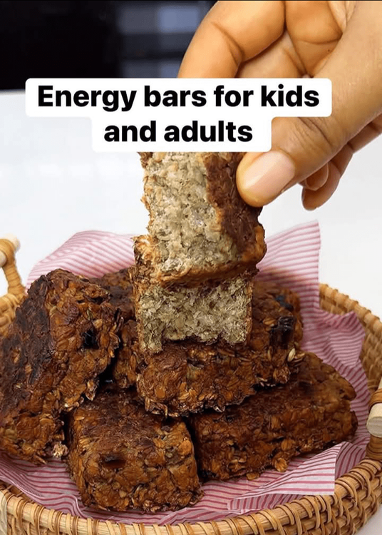 Step 1.4: Once baked, let it cool and enjoy your energy bars