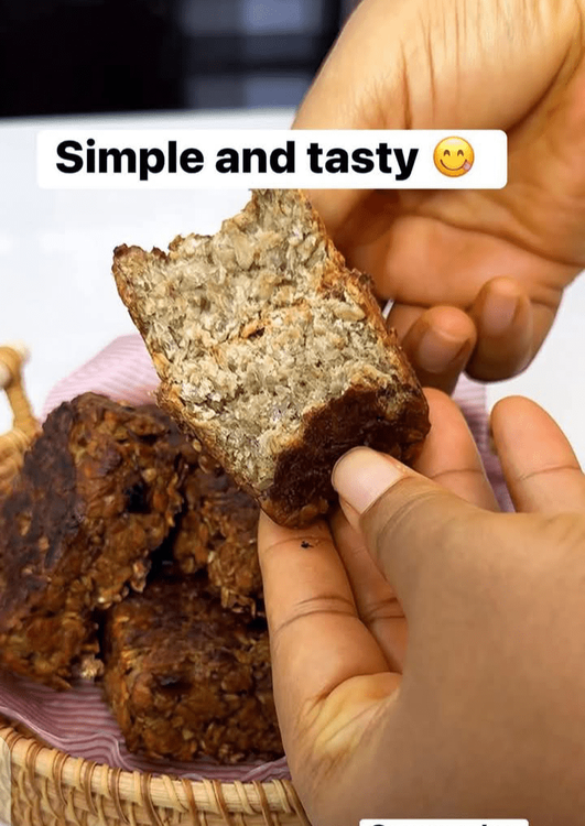 Step 1.3: Once baked, let it cool and enjoy your energy bars