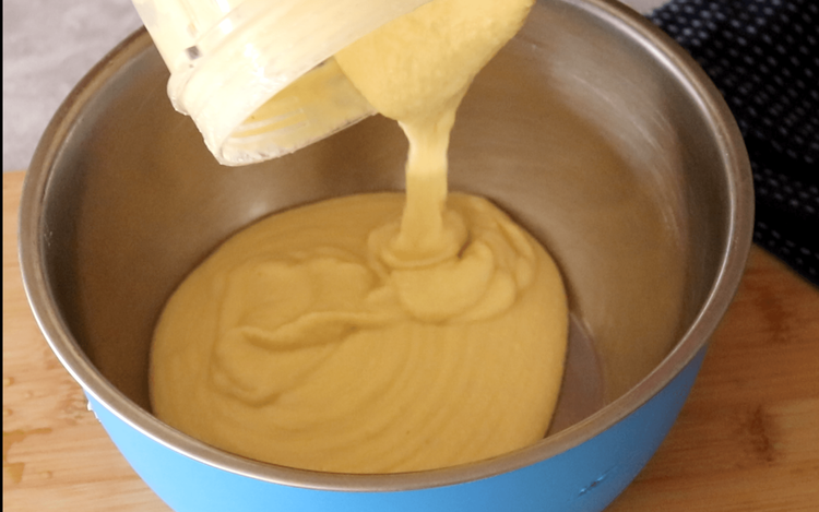 Step 1.1: Grind the dal with green chillies, ginger, salt, and yogurt to form a smooth, pourable batter