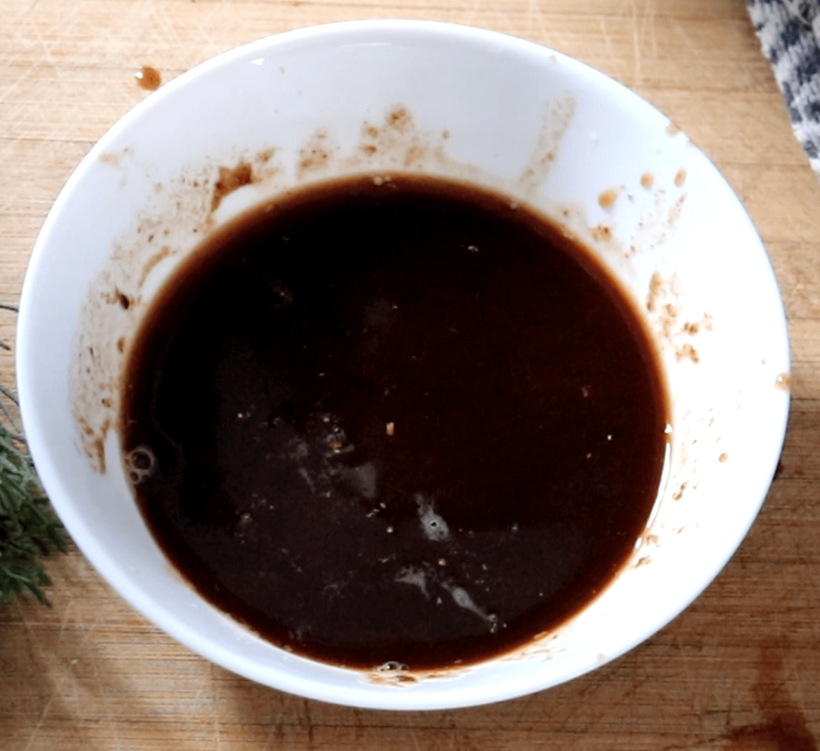 Step 1.1: Soak the tamarind ball in 1 cup of warm water for 10-15 minutes