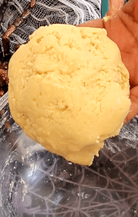 Step 1.1: Gradually incorporate the dry ingredients into the wet mixture, blending until a smooth dough forms