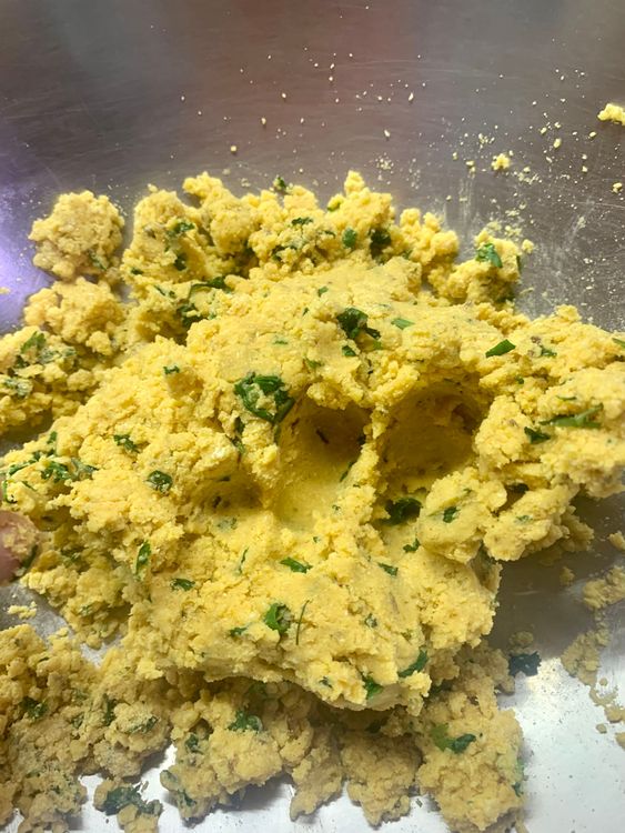 Step 1.1: Knead the dough for 5-6 minutes (add 1-2 tbsp water if needed) to make a soft and smooth dough