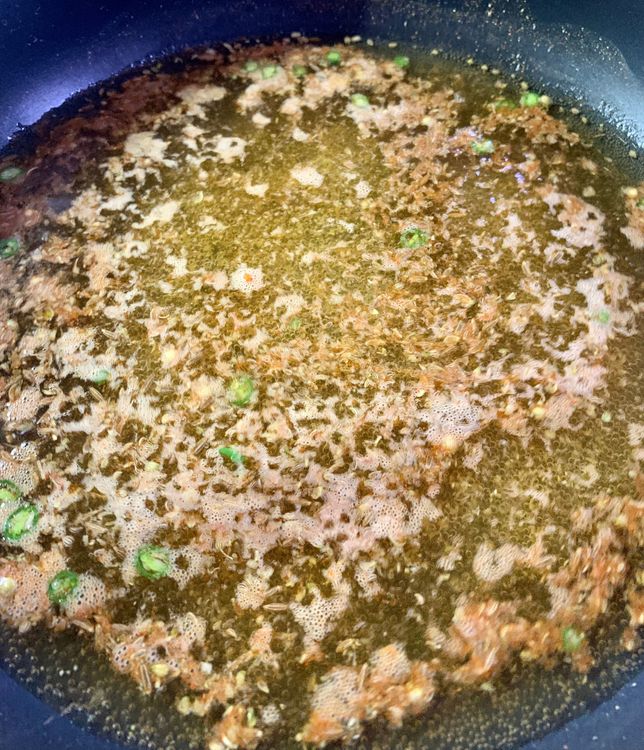 Step 1.1: Place the skillet on high flame and bring it to a boil