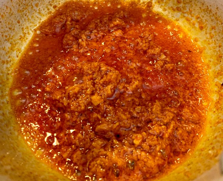 Step 2.1: Heat oil in a saucepan over medium flame