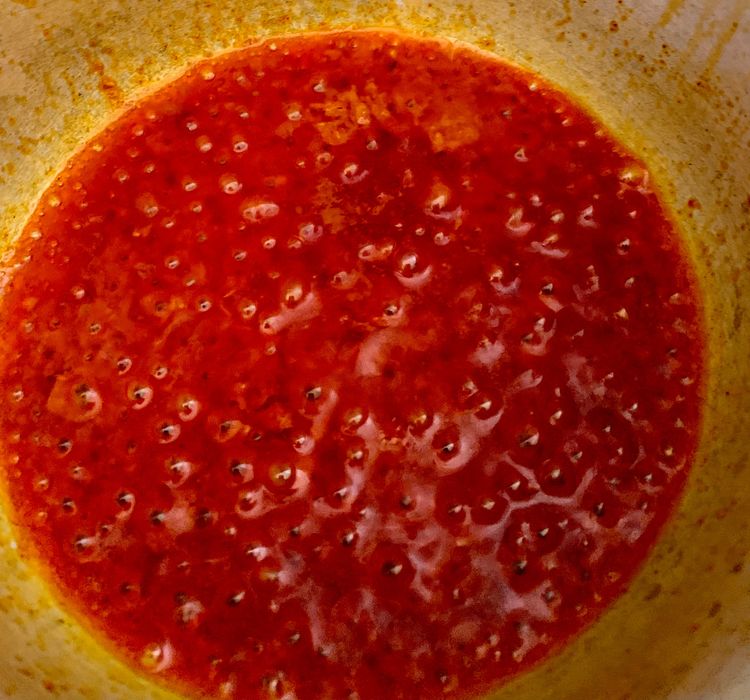 Step 2.2: Heat oil in a saucepan over medium flame