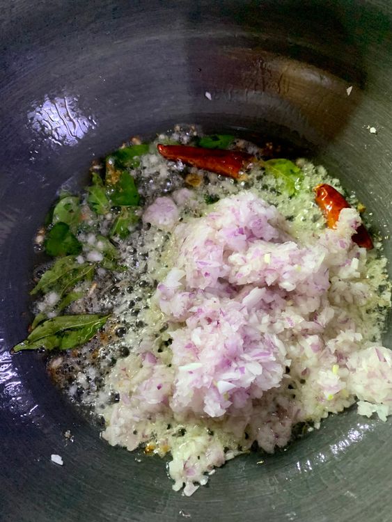 Step 2.1: Add chopped onions, stir and cook for 4-5 minutes or until golden brown