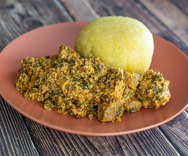 Egusi Soup and Eba recipe