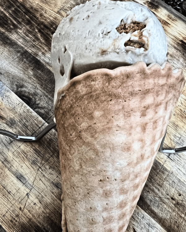 Cookie Butter Ice Cream with Homemade Waffle Cone recipe