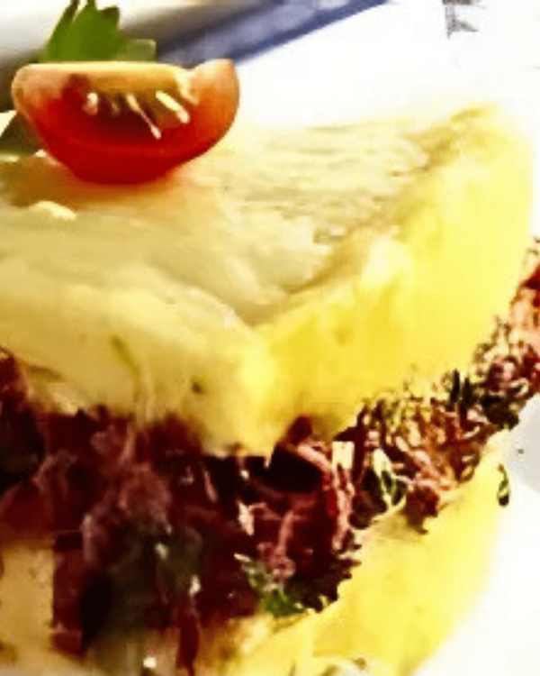 Cassava and Dried Meat Pie recipe