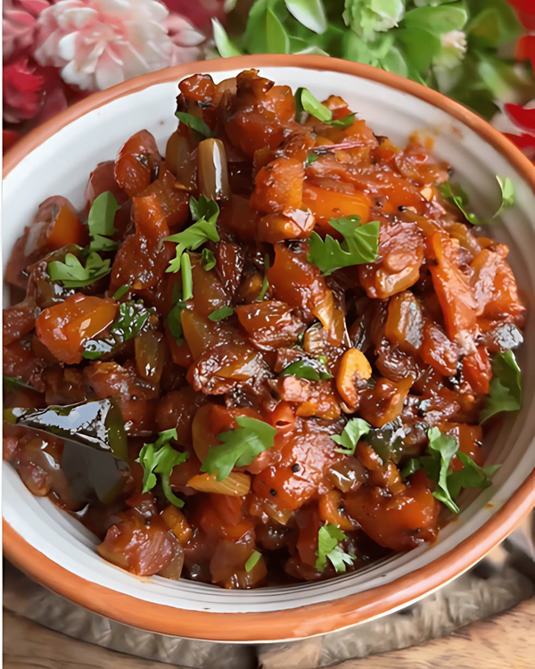 Spicy, Tangy, and Quick-to-Make Tomato Chutney recipe