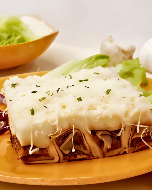 Savory Crepes with Zucchini, Mushroom Filling, and Béchamel Sauce recipe