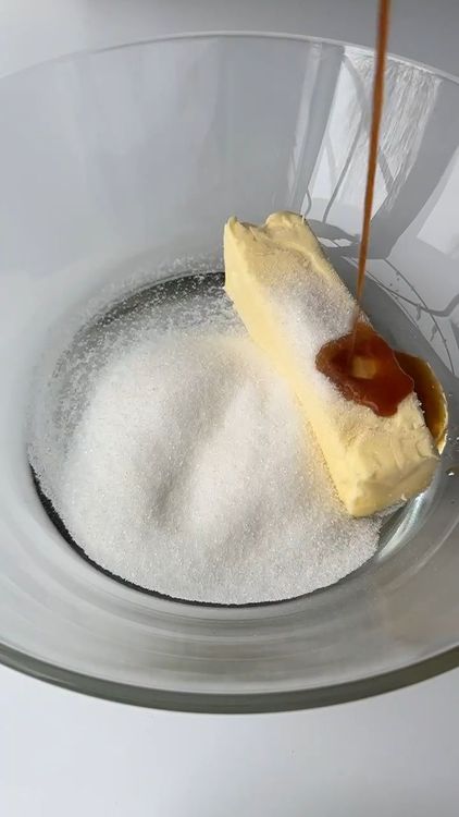 Step 1.1: Cream together the butter and sugar until smooth