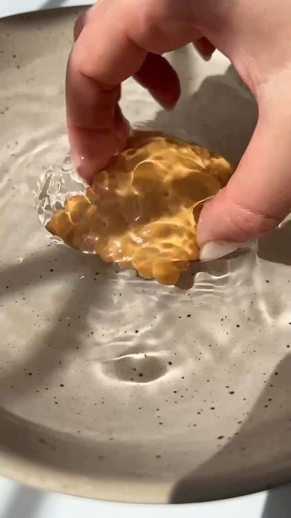 Step 2.1: Dip each cookie in water briefly