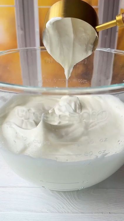 Step 1.1: Fold in the Greek yogurt gently