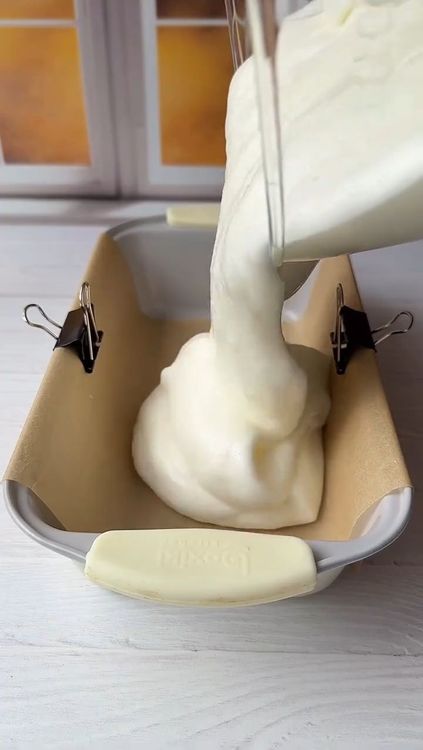 Step 1.1: Pour the mixture into a lined loaf pan