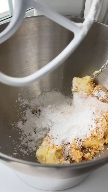 Step 1.1: Add the powdered sugar and salt