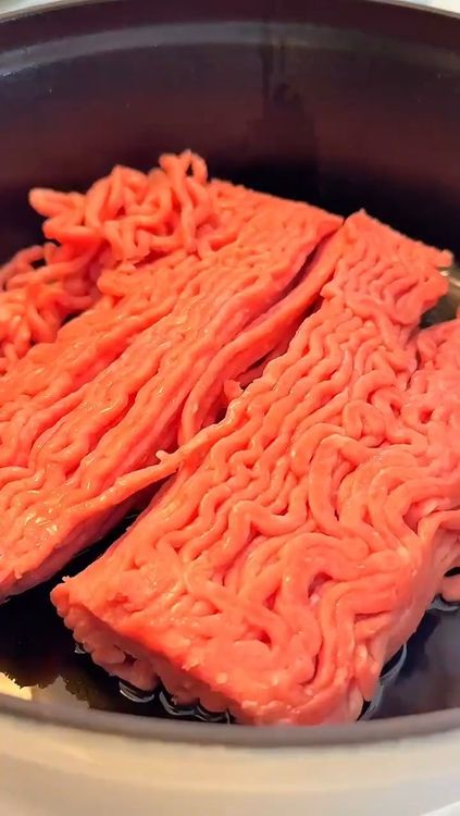 Step 1.1: Add ground meat and cook until browned