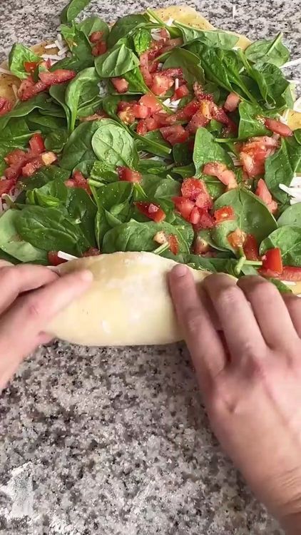 Step 2.1: Roll the dough tightly into a log