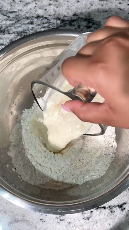 Step 1.1: In another bowl, whisk together the water and flour to create a batter