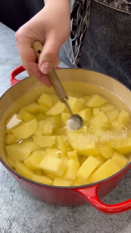 Step 2.1: Boil potatoes in salted water until fork-tender, about 15-20 minutes
