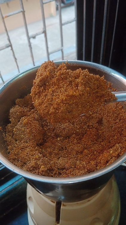 Step 1.2: Grind the roasted ingredients into course powder