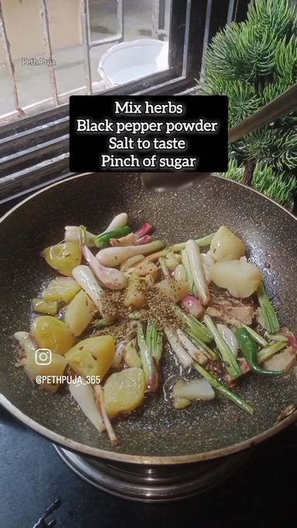 Step 1.1: Season this mixture with black pepper powder, salt , sugar and pinch of mix herbs