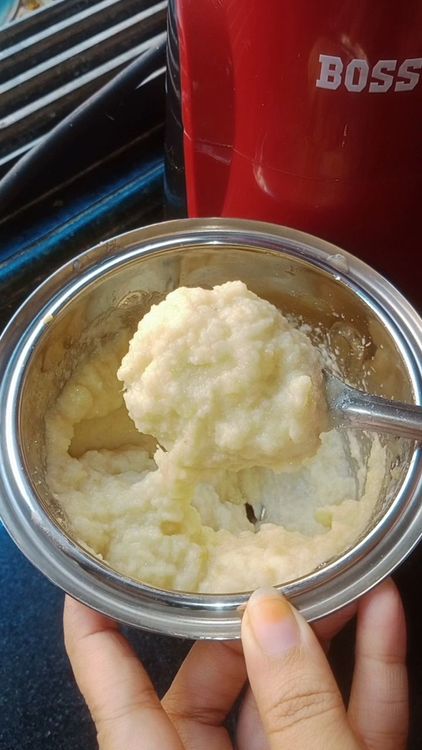 Step 1.2: Transfer the amlas to grind with 1/4 cup water