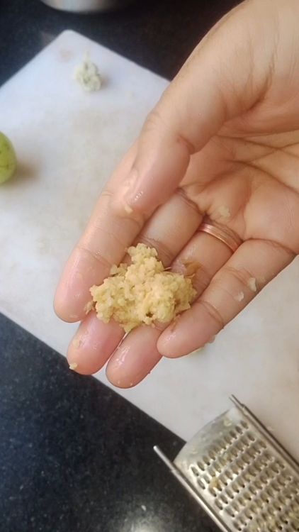Step 1.3: Wash Amla and peel the ginger