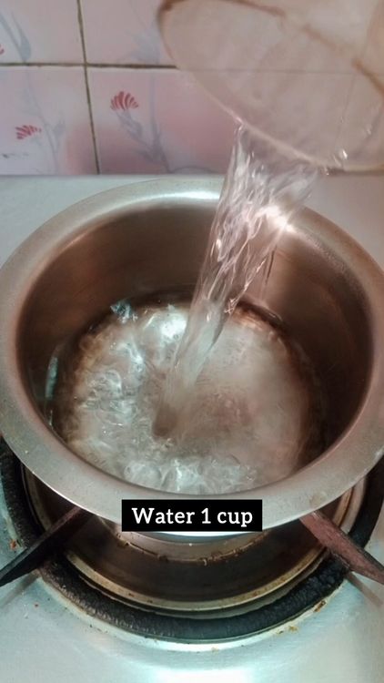 Step 1.1: Heat 1 cup water in a utensil, once water starts boiling add grated ginger and amla
