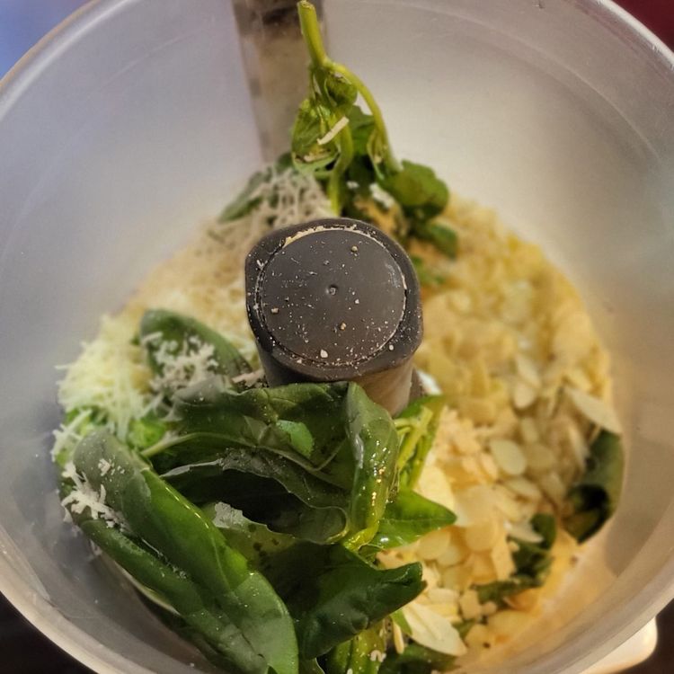 Step 2.1: In a food processor, blend all ingredients together until you end up with a paste but not too thick consistency
