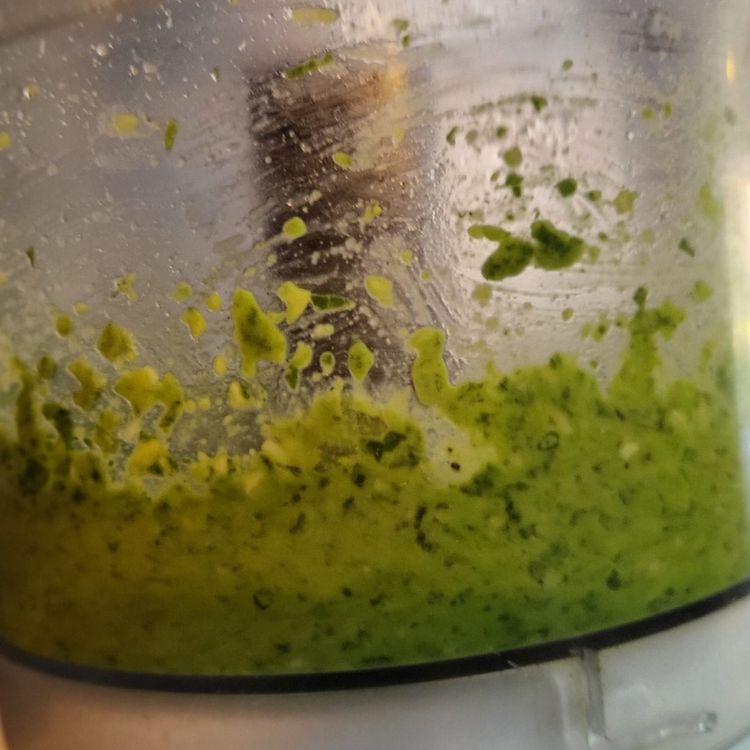 Step 2.3: In a food processor, blend all ingredients together until you end up with a paste but not too thick consistency