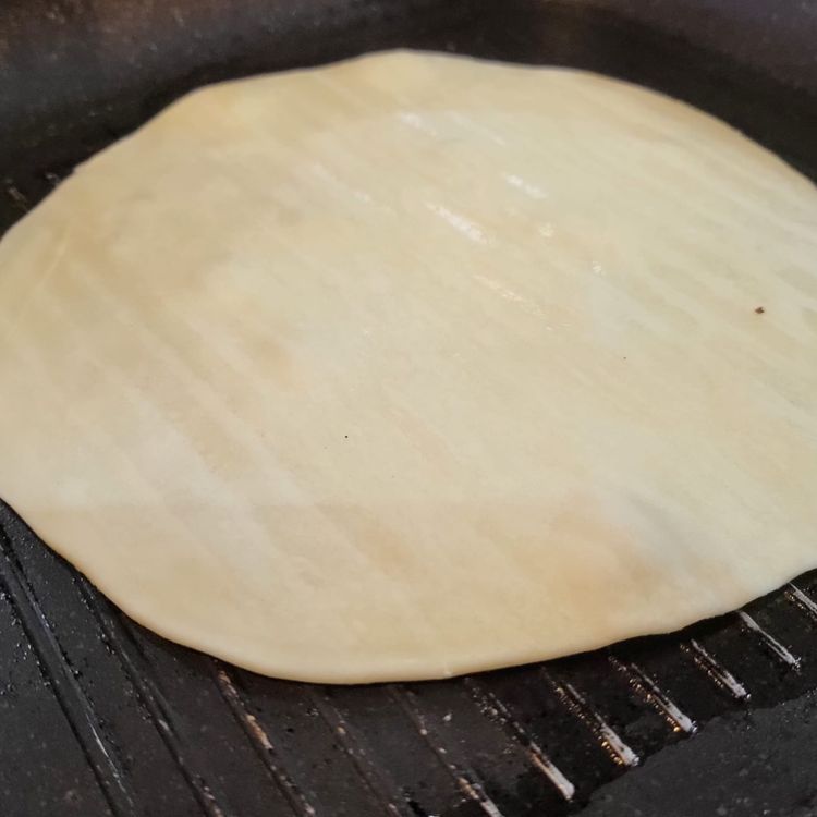 Step 1.1: Heat a griddle pan on very low heat