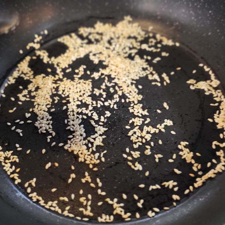 Step 1.1: Heat a small pan to medium heat
