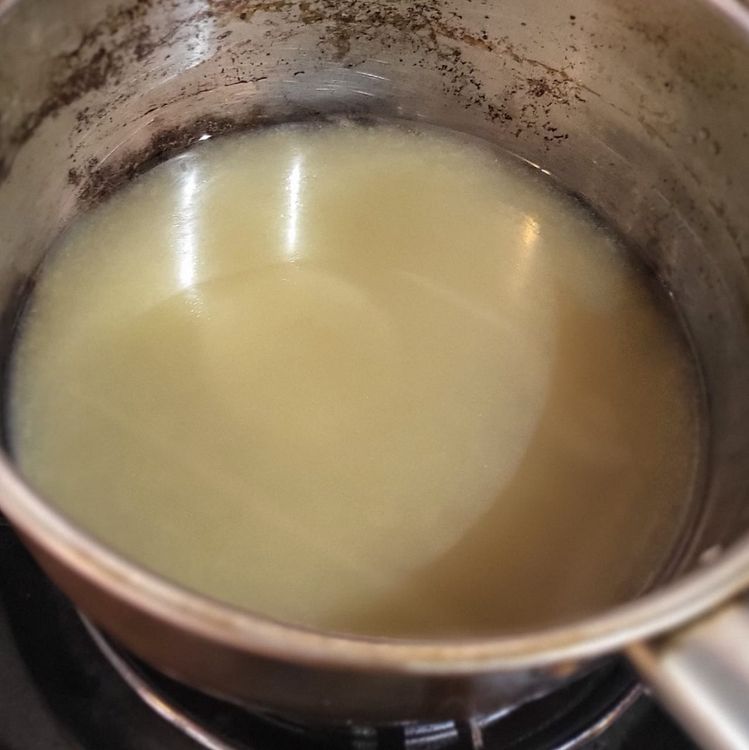 Step 1.2: Prepare the broth: Bring chicken stock to a boil in a medium pot