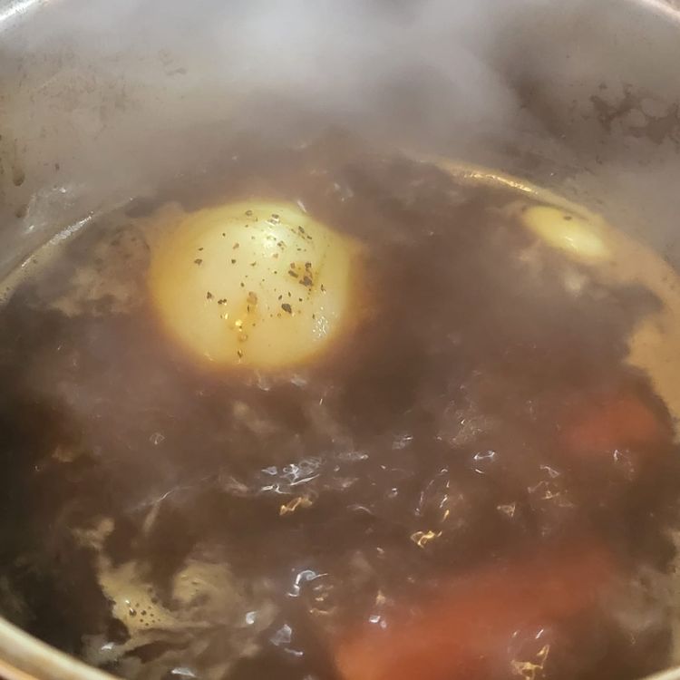 Step 1.1: Add all the ingredients into a stock pot, bring to a boil, then simmer for 20–30 minutes