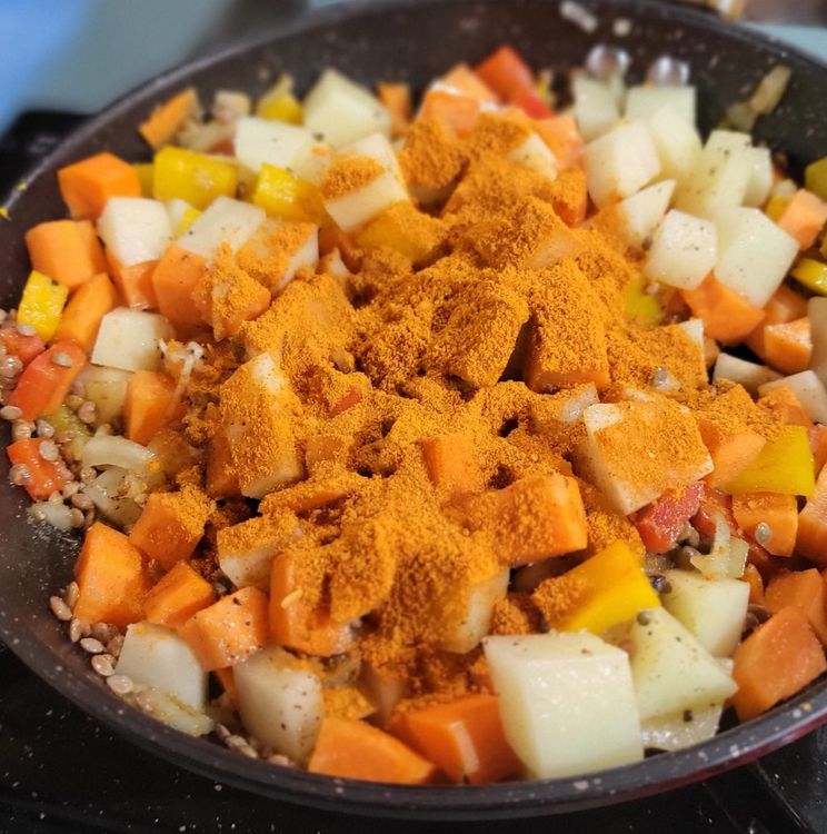 Step 1.4: Heat a medium pot