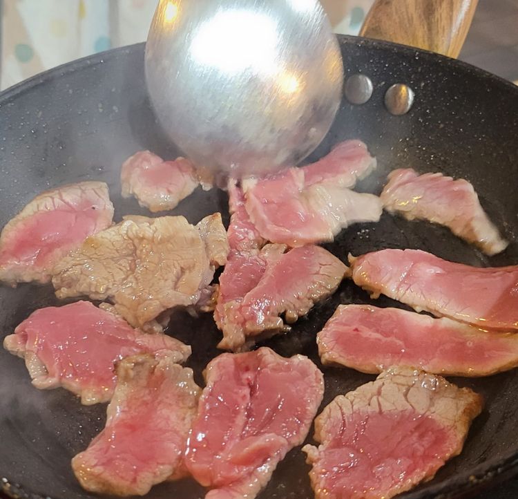 Step 1.3: Heat a griddle pan to smoking hot