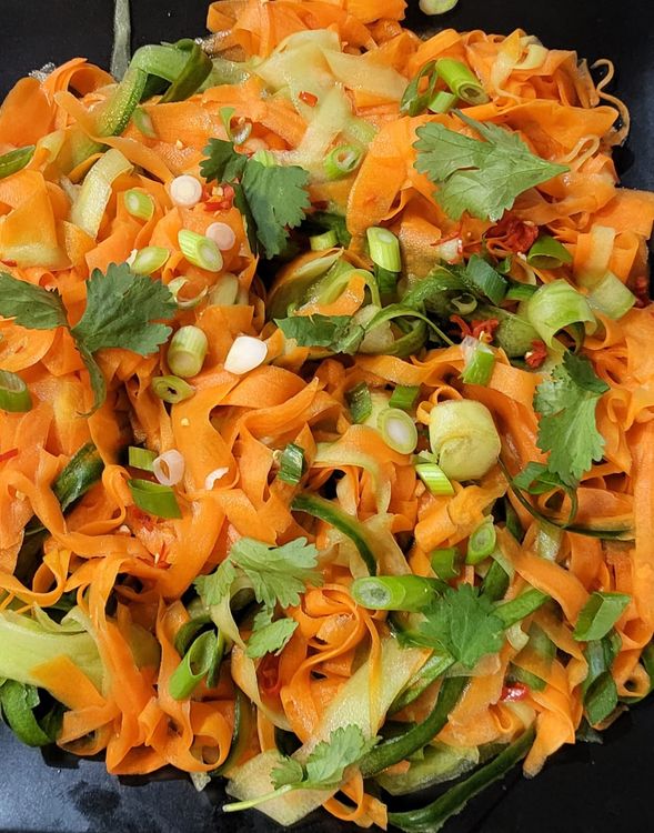 Korean Pickled Carrot & Cucumber Salad recipe