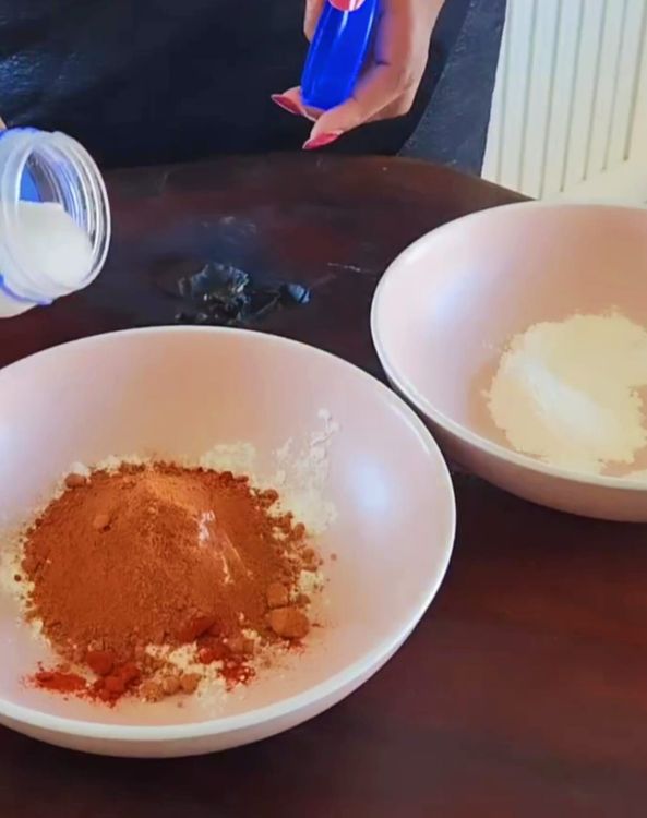 Step 2.1: In a large bowl, whisk together all-purpose flour, baking powder, paprika, salt, pepper, and poussin powder