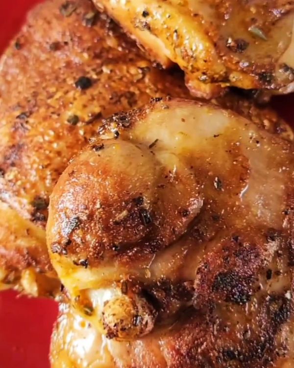 Step 3.1: Transfer the browned chicken to a baking dish and bake for 20 minutes while you prepare the onion mixture