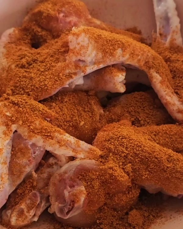 Step 1.1: Place the wings in a large mixing bowl