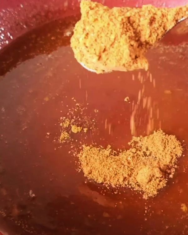 Step 2.2: Add the hot sauce, honey, lemon juice, and Poussin seasoning