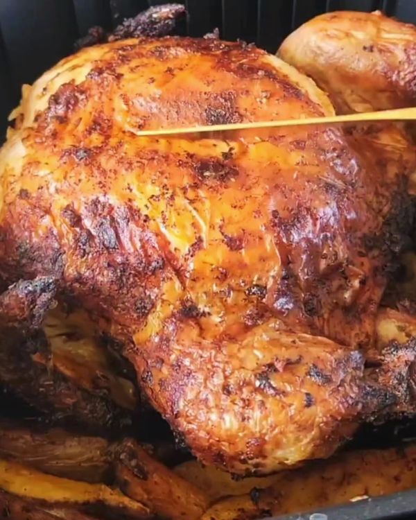 Step 2.1: Check the chicken for crispiness and allow an additional 7-15 minutes for an even crispier finish
