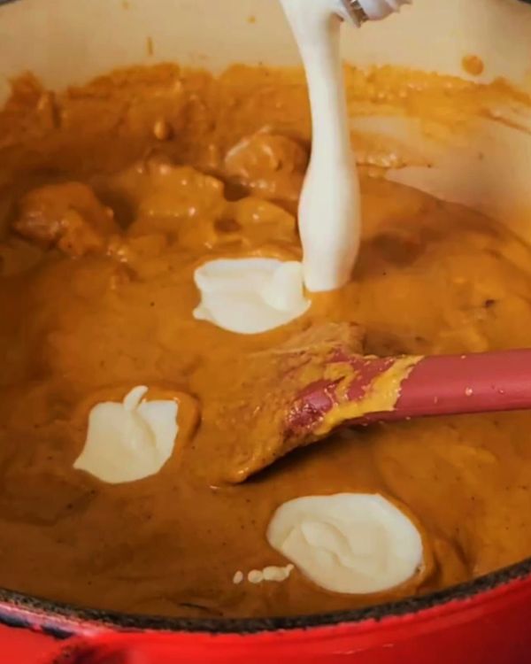 Step 3.1: Return the blended sauce to the pan over medium heat