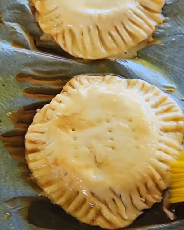 Step 1.1: Place the tarts on a lined baking tray and bake for 10 minutes, or until the puff pastry is golden and crisp
