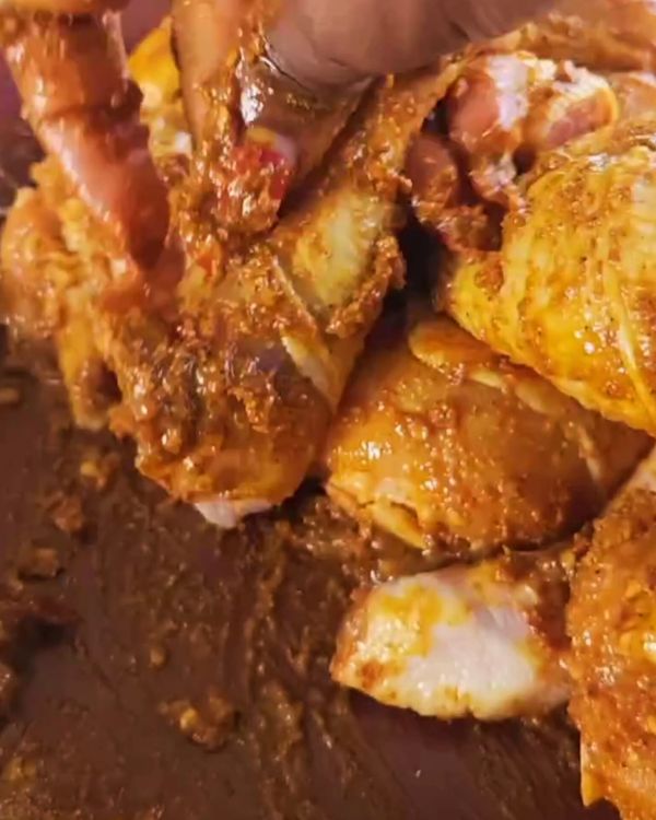 Step 1.1: Rub this mixture generously over the chicken drumsticks