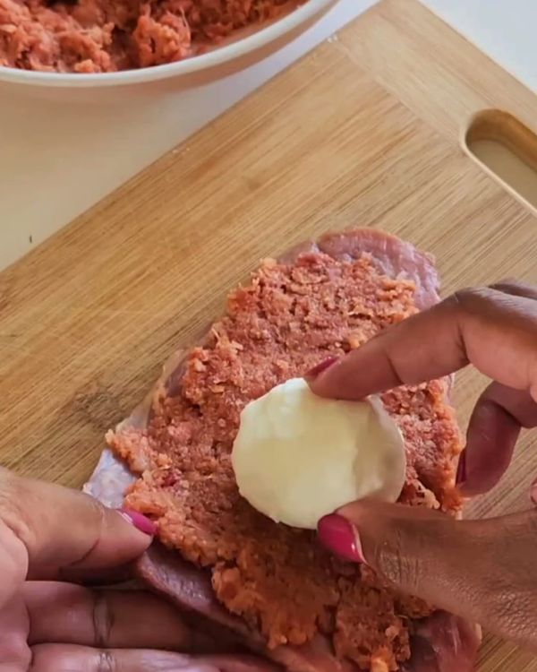 Step 2.1: Lay each slice of beef flat on a clean surface