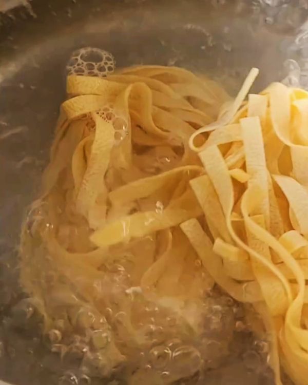 Step 1.1: Cook the pasta in salted boiling water according to package instructions until al dente