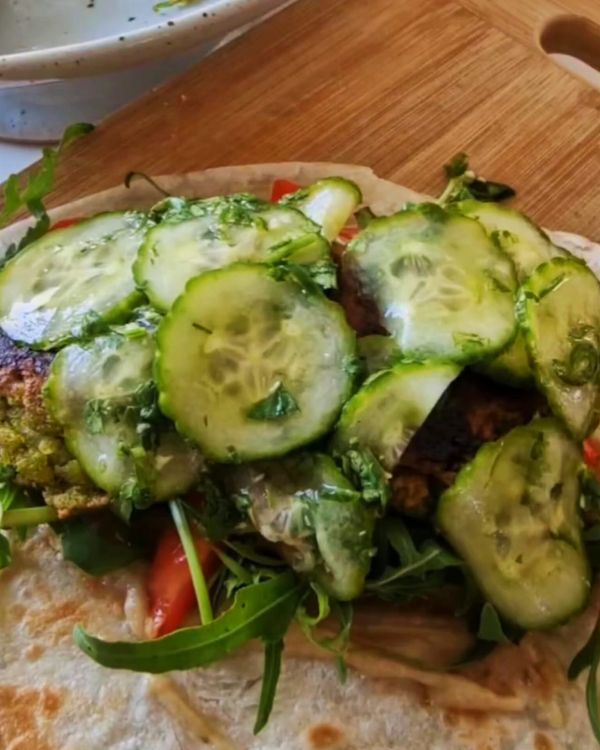 Step 4.1: Serve the falafel hot in pita bread, as part of a wrap, or alongside rice